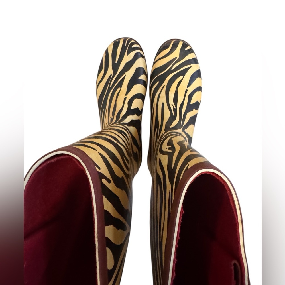 Stone Creek Zebra Print Rain Boots - Picture 7 of 7
